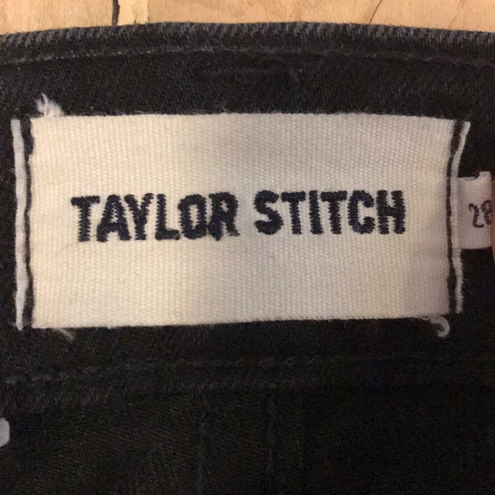 Taylor stitch jeans size 28, black